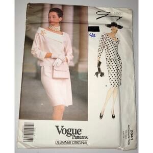 Genny Vintage 1991 Vogue 2641 Sewing Pattern Size:  8-10-12